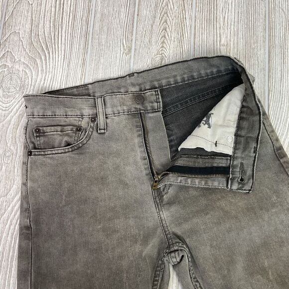 Vintage Levi's Relaxed Straight Leg Men's 30x32 Levis S40196 Gray Wash - Picture 4 of 9